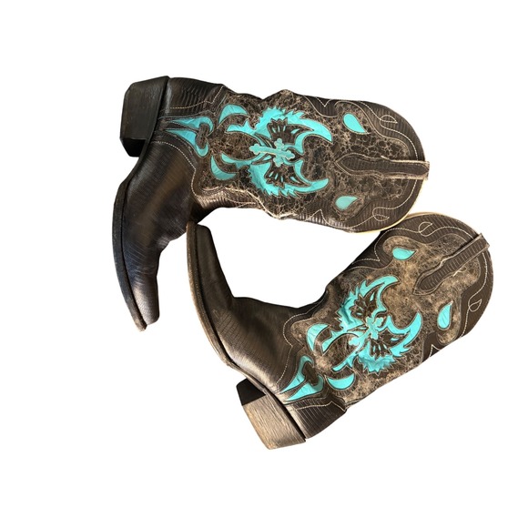 J.B. Dillon | Shoes | Pb Dillon Womens Cowboy Boots Size 9b Black ...